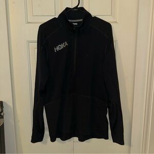 HOKA Black Quarter-Zip Pullover